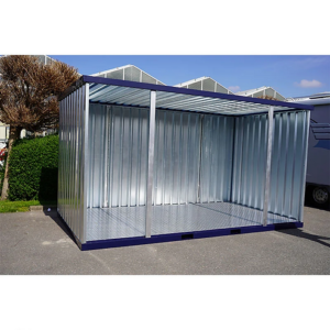 Conteneur démontable bleu acier 3 x 2 mètres – avec double porte – Image 6